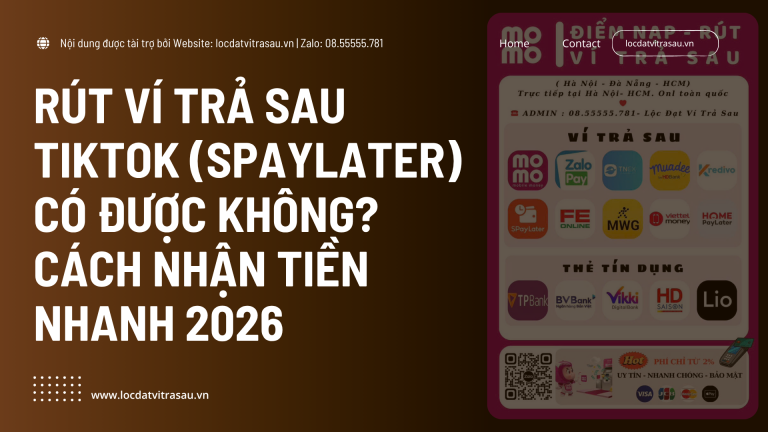 Rút Ví Trả Sau TikTok (SPayLater) Có Được Không? Cách Nhận Tiền Nhanh 2026