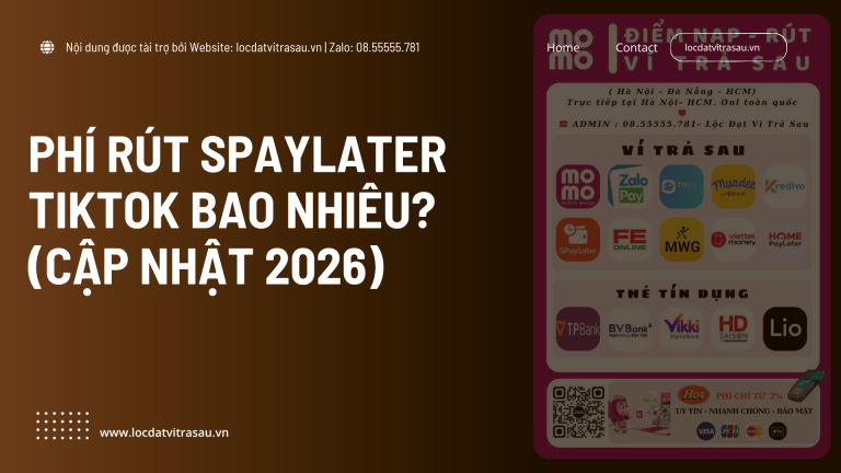 Phí Rút SPayLater TikTok Bao Nhiêu? (Cập Nhật 2026)