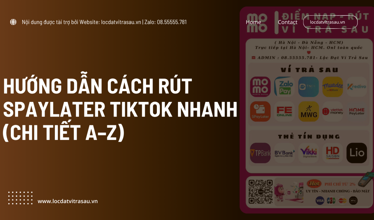 Hướng Dẫn Cách Rút SPayLater TikTok Nhanh (Chi Tiết A–Z)