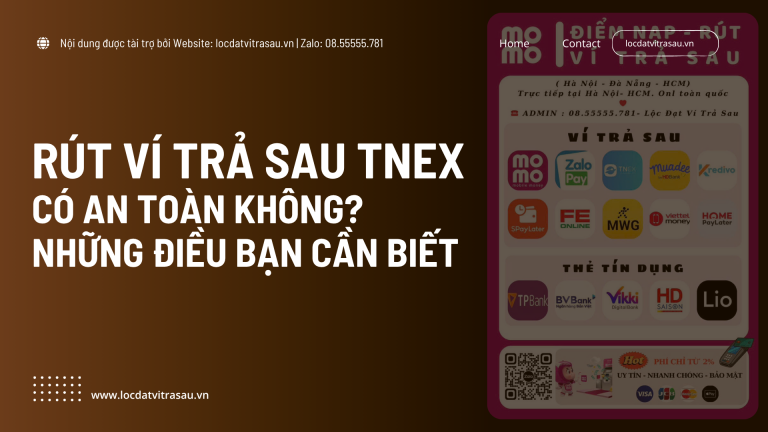 Rút Ví Trả Sau TNEX Có An Toàn Không? Những Điều Bạn Cần Biết