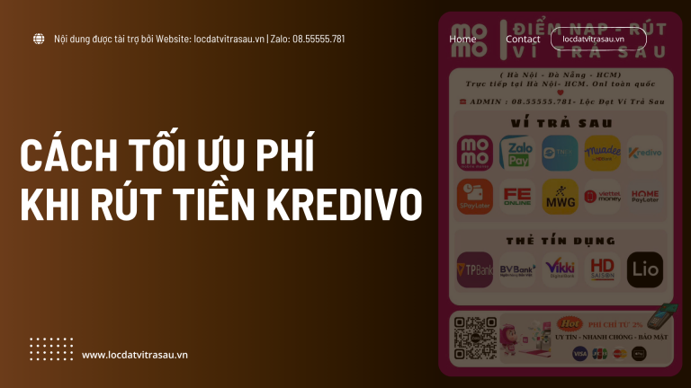 Cách Tối Ưu Phí Khi Rút Tiền Kredivo
