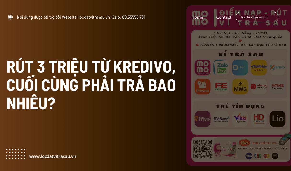 Rút 3 Triệu Từ Kredivo, Cuối Cùng Phải Trả Bao Nhiêu?