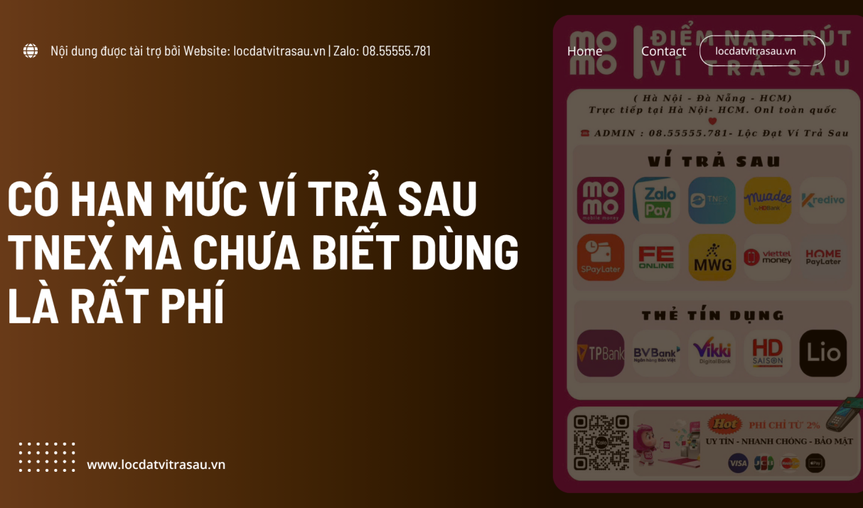 Có Hạn Mức Ví Trả Sau TNEX Mà Chưa Biết Dùng Là Rất Phí