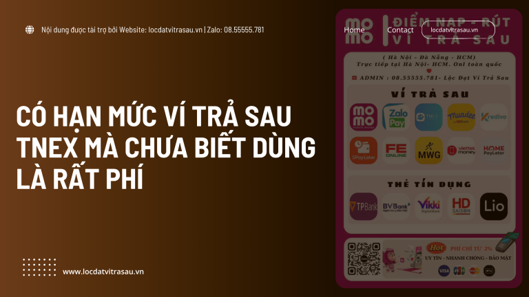 Có Hạn Mức Ví Trả Sau TNEX Mà Chưa Biết Dùng Là Rất Phí