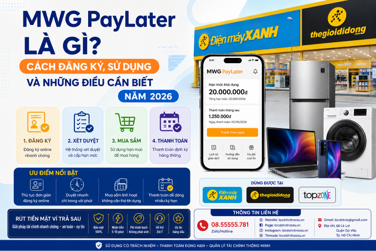 MWG PayLater Là Gì? Cách Đăng Ký, Sử Dụng Và Những Điều Cần Biết Năm 2026