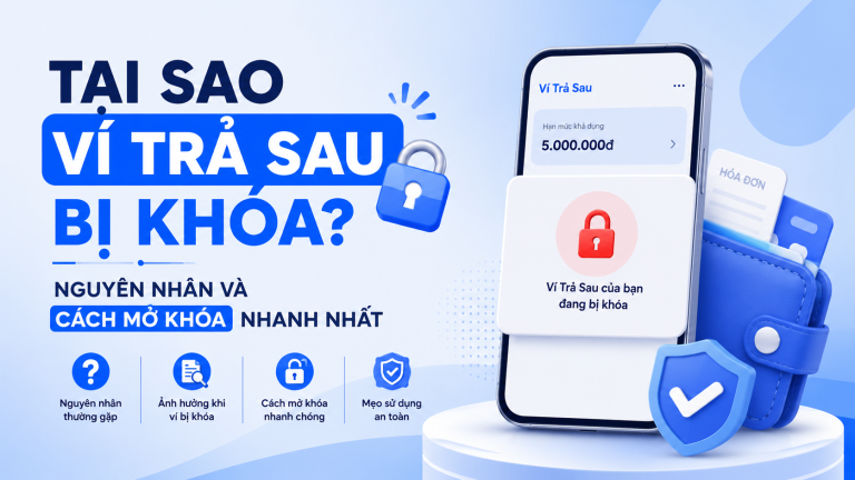Tại Sao Ví Trả Sau Bị Khóa? Nguyên Nhân Và Cách Mở Khóa Nhanh Nhất