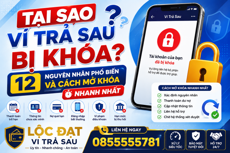 Tại Sao Ví Trả Sau Bị Khóa? 12 Nguyên Nhân Phổ Biến Và Cách Mở Khóa Nhanh Nhất