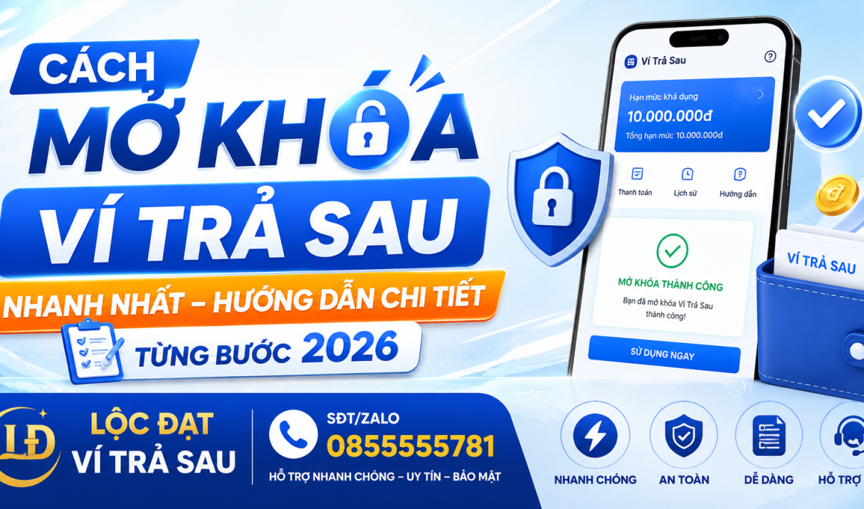 Cách Mở Khóa Ví Trả Sau Nhanh Nhất – Hướng Dẫn Chi Tiết Từng Bước 2026