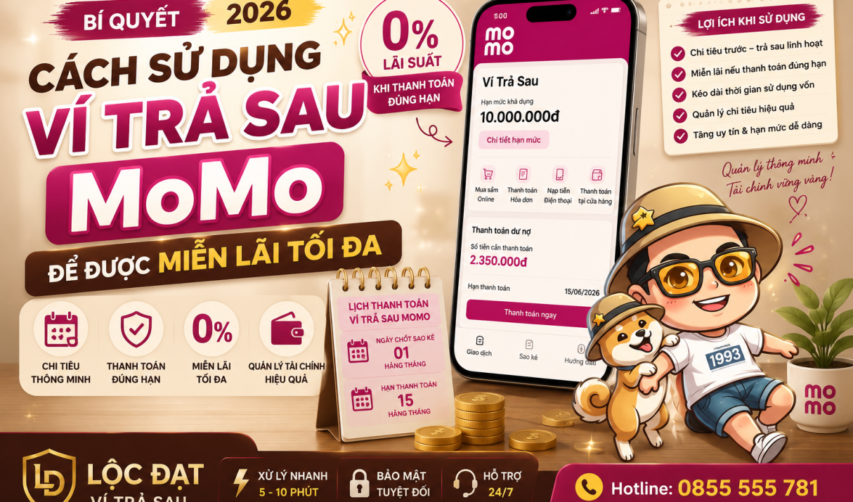 Cách Sử Dụng Ví Trả Sau MoMo Để Được Miễn Lãi Tối Đa – Bí Quyết Ít Người Biết Năm 2026