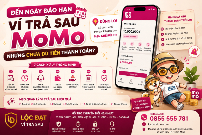 Đến Ngày Đáo Hạn Ví Trả Sau MoMo Nhưng Chưa Đủ Tiền? 7 Cách Xử Lý Thông Minh Giúp Hạn Chế Rủi Ro