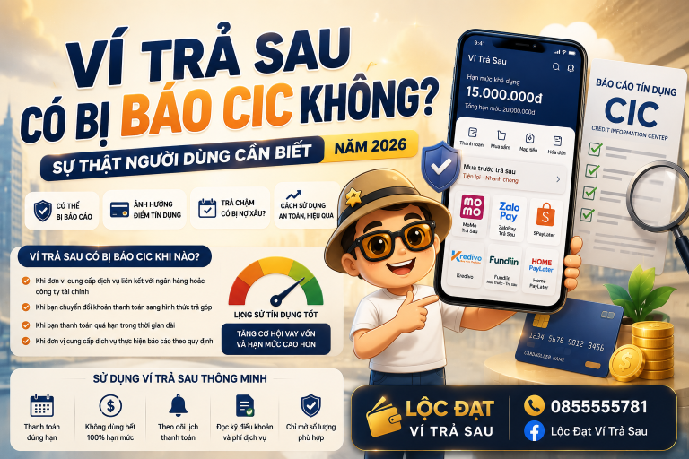 Ví Trả Sau Có Bị Báo CIC Không? Sự Thật Người Dùng Cần Biết Năm 2026