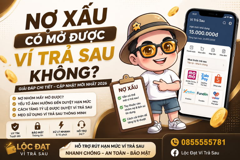 Nợ Xấu Có Mở Được Ví Trả Sau Không? Sự Thật Nhiều Người Chưa Biết Năm 2026