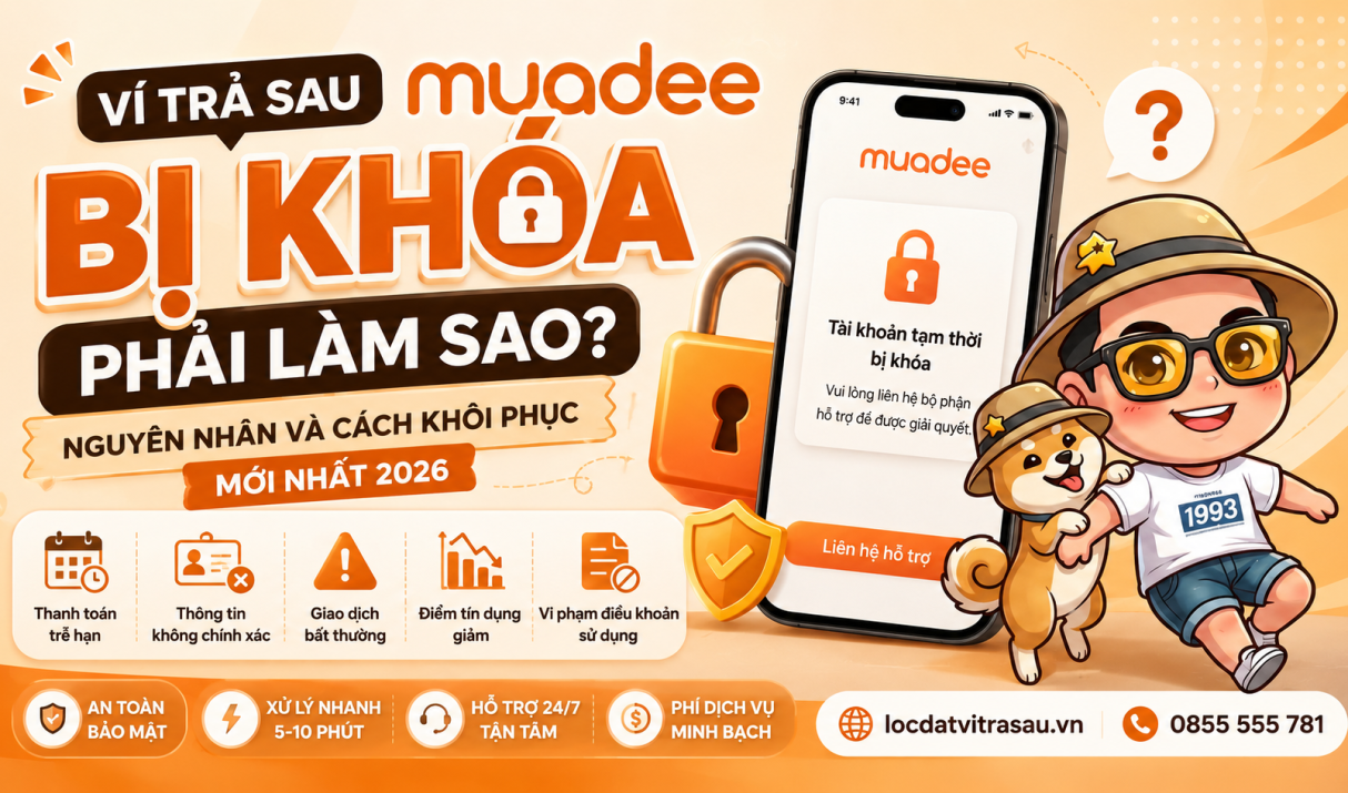 Ví Trả Sau Muadee Bị Khóa Phải Làm Sao? Nguyên Nhân Và Cách Khôi Phục Mới Nhất 2026