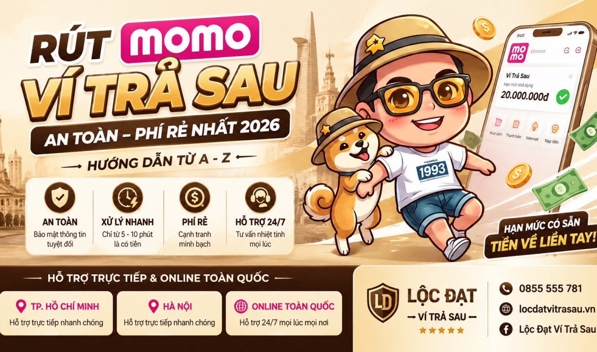 Rút Ví Trả Sau MoMo Nhanh, An Toàn – Hỗ Trợ Tại TP.HCM 2026