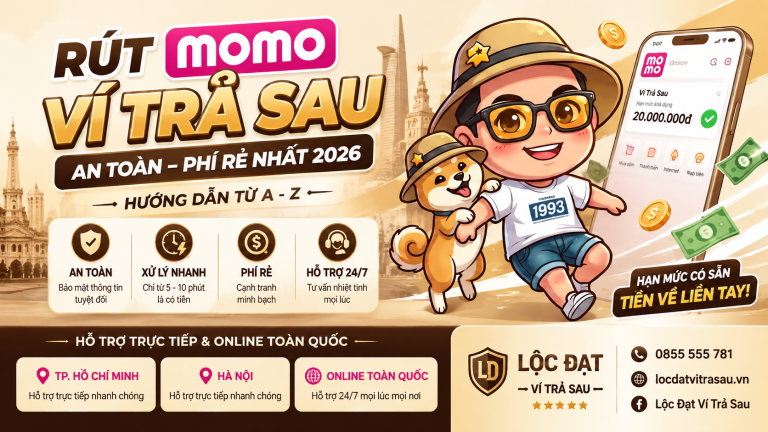 Rút Ví Trả Sau MoMo Nhanh, An Toàn – Hỗ Trợ Tại TP.HCM 2026