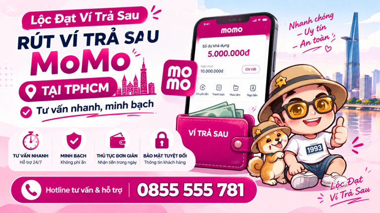 Rút Ví Trả Sau MoMo Giá Rẻ Tại TPHCM – Hỗ Trợ Nhanh, Minh Bạch, Uy Tín, Nhận Tiền Sau 3 Phút