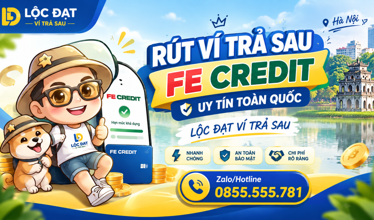 Rút Ví Trả Sau FE CREDIT Uy Tín Tại Hồ Chí Minh – Giải Ngân Tiền Mặt Nhanh