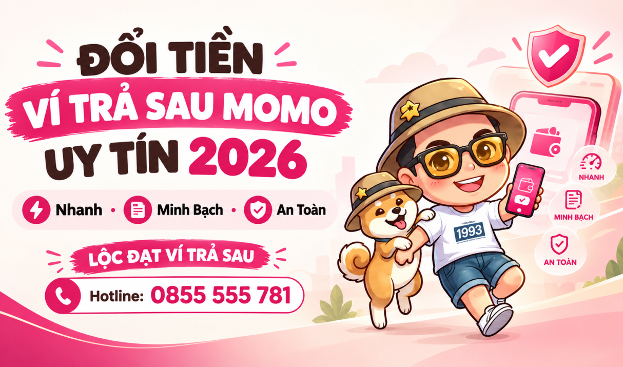 Đổi Tiền Ví Trả Sau MoMo Uy Tín 2026 – Nhanh, Minh Bạch, An Toàn