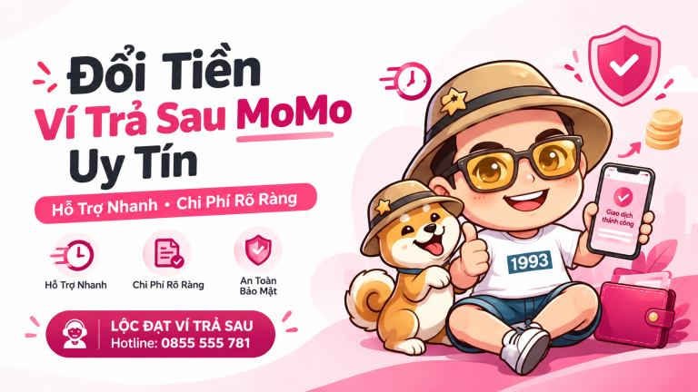 Đổi Tiền Ví Trả Sau MoMo Uy Tín – Hỗ Trợ Nhanh, Chi Phí Rõ Ràng