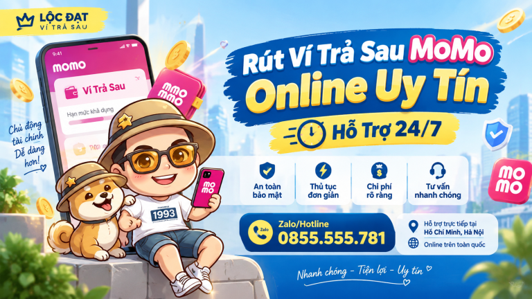 Rút Ví Trả Sau MoMo Online An Toàn, Nhận Tiền Ngay 24/7